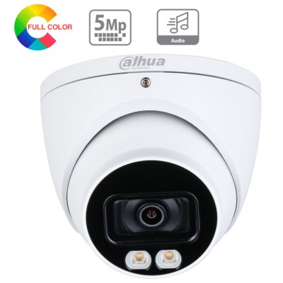 DH-HAC-HDW1509TP-A-LED Camera HDCVI Dome 5MP Full-Color DAHUA